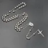 Correntes Cucifix Pingente Colar Rosário para Homens Mulheres Medalha Medalha Romana Católica Cristã Religante Chains de Presentes Cura 22