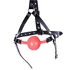 NXY SM Bondage 48 mm Big Ball Gag Masque de harnais de tête de tête en cuir en cuir ouvert Toys 06101112975