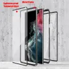 Shockproof Hybrid Magnetic Adsorption Phone Cases with double Tempered Glass For Samsung Galaxy S22 Ultra S23 Note 20 S20 Plus S214739808