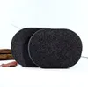Party Favor Soft Natural Black Bamboo Sponge Beauty Facial Wash Cleaning Cosmetic Puff Charcoal Black