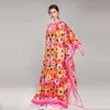 Plus Size Dresses MIUXIMAO 2022 Autumn Women's Clothing O-Neck Long Sleeve Printing Plus-Size Dress Fashion Elegant Office Style