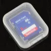 ذاكرة بطاقة SD T- فلاش التعبئة حالة تخزين مربع حزمة التجزئة البلاستيكية الشفافة