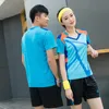 Men and Women Tennis Shirt Set Badminton Clothes Table Clothing Running Shirt Shorts Breathable Quick Dry Sportswear Suit 220520