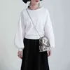 2021 Nuovi vestiti invernali Moda Lace-up Girocollo Felpe da donna Semplice manica lunga Casual femminile Felpa con cappuccio abbinata T220726