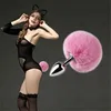 SMLOVE Cute Rabbit Tail Anal plug Fluffy Plush Sexy Bunny Girl Cosplay Erotic Sex Toys For Woman Men Couples Anal Butt Plug Tail Y220427