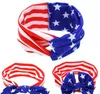 Amerikan Bayrağı Kafa Bandı 4 Temmuz ABD Bebek Türban Streç Bantlar Bandana Turbante Çocuklar Saç Aksesuarları