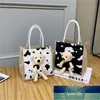 New Ins Cute Bear Fashion Cloth Bag اليابانية على غرار الفتاة الناعمة للأكياس الكارتونية طالبة محمولة