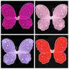 Children Day Party Show Clothing Decoration Small Angel Butterfly Wing Net Yarn Floral Wings Fairy Clothes Halloween Cosplay Tools