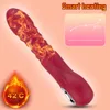 Smart uppvärmd penis teleskopisk dildo vibrator sexig butik kvinnlig onanator g-spot vagina stimulator erotiska leksaker för par