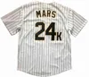 Glanik1 Bruno Mars 24K Hooligans Baseball Jersey White All Stitched Jerseys