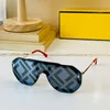 Brand Sunglasses for Women Frameless One Piece Lens Craft F514 Sunglasses Designer Men With chain Original Box