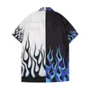 Camisas casuales para hombre camisa de manga corta Estilo de playa costura colorida Camiseta clásica de negocios Solapa con botones Camisas de alta calidad ajustadas vacaciones de verano más el tamaño # 07