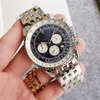 Orologio da uomo di lusso quadrante ultra large da 47 mm cinturino in acciaio 316L boutique impermeabile orologi Whiteface Century