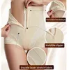 Panties de controle de barriga com zíper com calcinha sexy de roupas de roupa de baixo