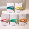 New Korean Fashion Children's BB Clip Hair Accessories Sweet Girl Simple Cute Candy-colored Flower Hairpin Headdress