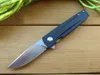 Grapesfish Original Design GFK-8 Folding Knife D2 Blade G10 Handle Flipper Bearing EDC Tactical Combat Survival Camping Sports Tools Gear