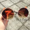 النظارات الشمسية Vintage Punk Men 2022 Fashion Leather with Side Shields Style Round Sun Glasses For Women UV400 NXSunglasses