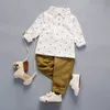 Clothing Autumn Set Spring Baby Cotton Gentleman Outfits Infant Boys Clothes Formal Top+Pants 2pcs Tracksuit For Toddle