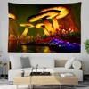 Psychedelic mantar goblen hippi trippy arka plan duvar dekorasyon odası boho bez halı ev sanat dekor j220804