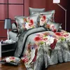 Set di biancheria da letto a casa macinatura fogli 3d 4 set di letti a tintura a attiva attivo, coperto di oversize, tela da letto rosse morbide 223473592