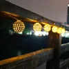 Strings Solar String Lights 10/20/30PCS LED Globe Hanging Multicolor Moroccan Lamp Outdoor Indoor Deco For Patio Garden PartyLED