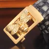 Riemen hoogwaardige 3D buckleautomatische gesp geuken mannen luxe merk krokodil patroon lederen mode taille strapeltels