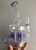 Color mezclado Recto Bong Hookah Vapor Espiral Tubo Tubería de agua mini tuberías vidrio grueso hasta la parte inferior de la pieza Producto de calidad MUY único Tipo doblado