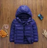 Вниз куртки для девочек зимнее пальто цвета конфеты теплые детские пальто с капюшоном для мальчиков 110-170 лет верхняя одежда детская одежда