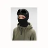 3 kleuren Twee lens windscherm capuchon mutsen outdoor katoen gebreid winddicht mannen GOGGLE gezichtsmasker casual mannelijke schedelmutsen hoeden bril afneembaar zwart grijs groen