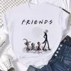 Jack Skellington Kawaii Anime T Shirt Männer Frauen grafisch süßes T-Shirt lustige Cartoon 90s Sommer Top Tees Männliche Frau