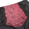 Xiushiren Red Black Floral Print Lace Underpants for Women Plus Size XL XXL XXXL XXXXL XXXXXL XXXXXXL Ultratunna kvinnliga trosor 220512