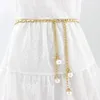 Belts Fashion Thin Belt Simulated Pearl Waist Women Dress Skirt Decoration Girles Gifts AccessoriesBelts