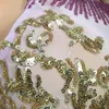 Sexy Sequined Halter Neck See Through Mini Dress Women Spring Backless Bodycon Party Birthday Outfits