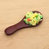 Simulation Food Wooden Spoon Party Favor Creative Children's Toy Keychains DIY Fridge Magnet Decorative Crafts Ornaments