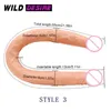2020 sexyshop 21 Zoll Doppelenddildo Riesige Gelee-Dildos Künstliche Klitoris-Massagegerät sexy Spielzeug für Frauen Langer Penis Erwachsene