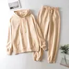 Survêtements pour femmes Q5016 - Han Edition Dress Wholesale Motion Wind Of Fund 2022 Age Season Hooded Fleece Haroun Pants Suit