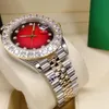 Moda Pełna automatyczna mechaniczna rozmiar zegarek 43 mm Piękne diamentowe koralikowe szafirowe lustro Wodoodporne funkcje Mężczyźni jak prezent283k