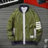 Dragkedja män Bomber Jacket Spring Autumn Fashion High Street Coats Man Casual Baseball Jacket Mens Overcoat Plus Size 4XL 201104