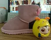 Hoge kwaliteit mode L boog en U vrouwen snowboots Zachte comfortabele schapenvacht bont houden warme laars Mooi cadeau U5062