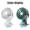 USB -prylar Ny 360 ° Clip Fan Cooling Mini Portable 3 Speed ​​Super Mute Cooler For Office Desktop Cool Fans Car Home Travel