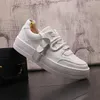 Casual sneakers Vintage Design Nieuw licht Ademend niet-slip lopende loafers witte mannen trouwjurk schoen 4624