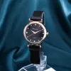 النساء الكريستال النقطة مشاهدة فاخرة مشبك مغناطيسي الشبك الفرقة الكوارتز wristwatch أنثى أنثى الذهب الذهب