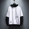 Weowailor hoodie sweatshirt mens hip hop pullover s streetwear casual mode kläder färgblock bomull 220325