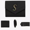 5A Top Leather Wallet Designer Fashion Handbag Men's and Women's Credit Card Cover Black Sheepskin Mini Key Wallet Pocke314w
