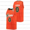 CEOA3740 Custom Miami Hurricanes Jersey NCAA Basquete College Charlie Moore McGusty Durand Scott Reggie Johnson Isaiah Wong Shane Larkin Grant