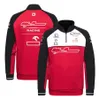 2022 Nouvelle équipe F1 Pull à capuche Formule 1 Costume de course Veste Manteau Printemps Automne Fans de voiture Demi-Zip Sweat Jersey personnalisé pour hommes