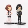 9pcs تعيين أنيمي الخاص بي الأوساط الأكاديمية Izuku Midoriya Shouto Todorok Uraraka Bakugou Katsuk Academ PVC Action Model 220608