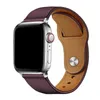 정품 진짜 가죽 스트랩 애플 시계에 대한 밴드 Iwatch 7 6 5 4 3 스마트 시계 스포츠 팔찌 손목 스트랩