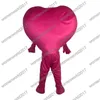 Costume della mascotte del cuore rosso di Halloween Costume da personaggio dei cartoni animati di alta qualità Completo unisex per adulti Vestito di carnevale di Natale