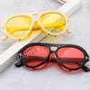 Femmes039s Lunettes de soleil de créateur surdimensionnées nuances années 90 rétro noir jaune lunettes de soleil pilote pour dame UV400 lunettes de plage7493762